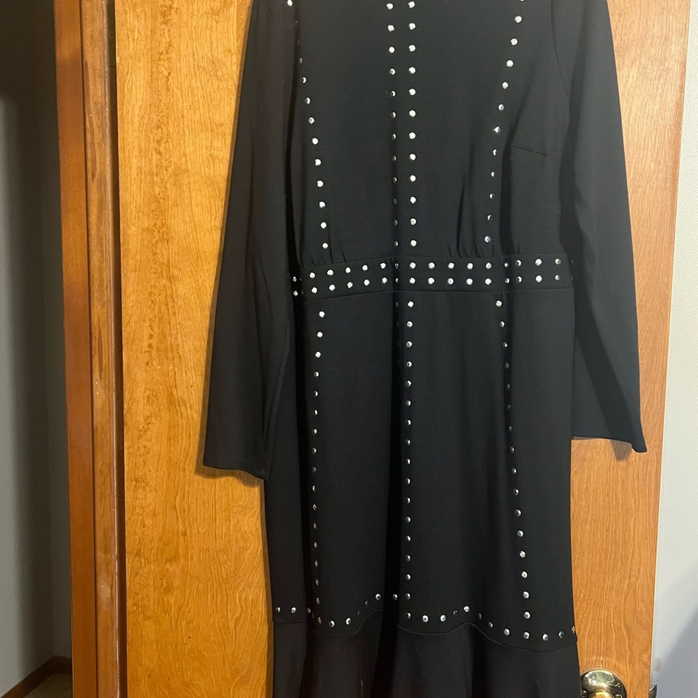 Lane Bryant Black Studded Dress size 18